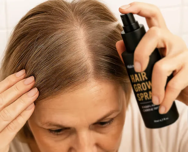 Halogrow hair spray step 2 scalp application